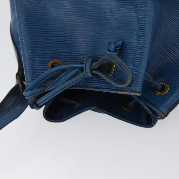 LOUIS VUITTON Epi Petit Noe Shoulder Bag Blue M44105 LV Auth 165858