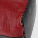 LOUIS VUITTON Epi Petit Noe Shoulder Bag Bicolor Black Red M44017 LV Auth 165859-14