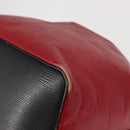 LOUIS VUITTON Epi Petit Noe Shoulder Bag Bicolor Black Red M44017 LV Auth 165859-9