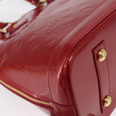 LOUIS VUITTON Monogram Vernis Alma PM Bag Rouge Grunadine M91693 Auth 165861-15