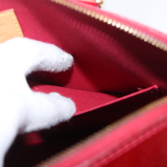 LOUIS VUITTON Monogram Vernis Alma PM Bag Rouge Grunadine M91693 Auth 165861