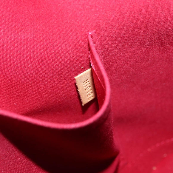 LOUIS VUITTON Monogram Vernis Alma PM Bag Rouge Grunadine M91693 Auth 165861