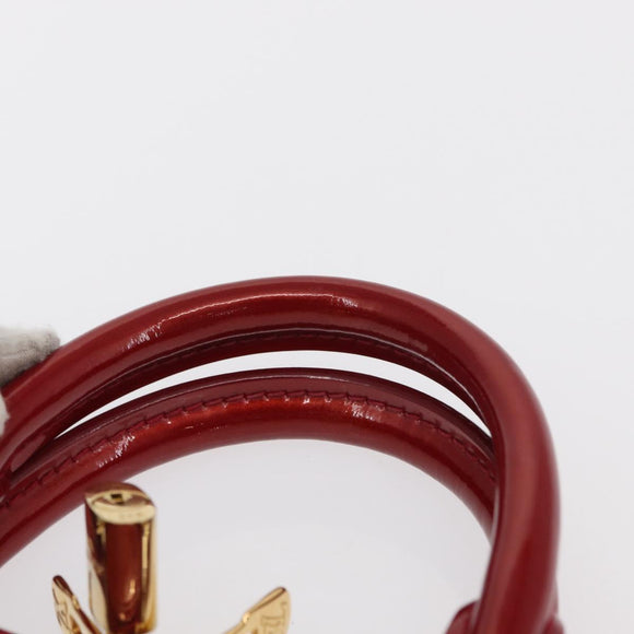 LOUIS VUITTON Monogram Vernis Alma PM Bag Rouge Grunadine M91693 Auth 165861