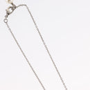 CHANEL COCO Mark Necklace metal Silver tone CC Auth 165863SM-9