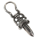 Chrome Hearts Dolch-Charm-Anhänger Top Ag925 Silber Authentisch 165869SM-1