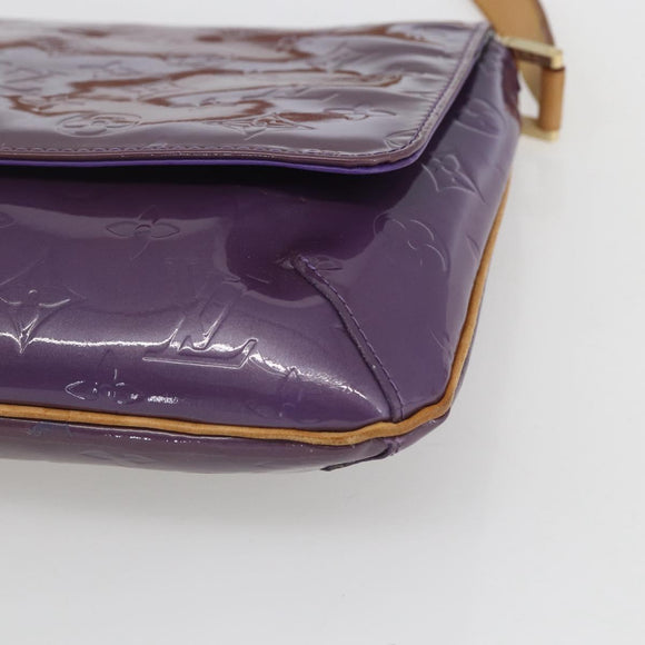 LOUIS VUITTON Monogram Vernis Thompson Street Bag Viole M91095 LV Auth 165882