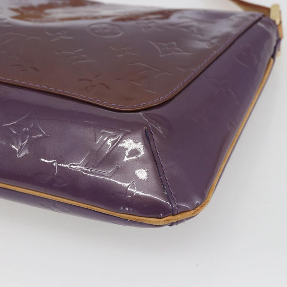 LOUIS VUITTON Monogram Vernis Thompson Street Bag Viole M91095 LV Auth 165882