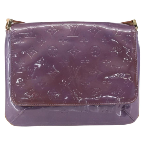 LOUIS VUITTON Monogram Vernis Thompson Street Bag Viole M91095 LV Auth 165882