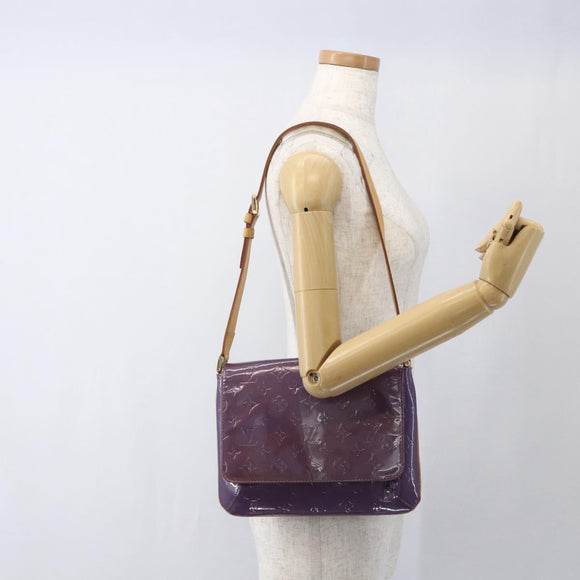 LOUIS VUITTON Monogram Vernis Thompson Street Bag Viole M91095 LV Auth 165882