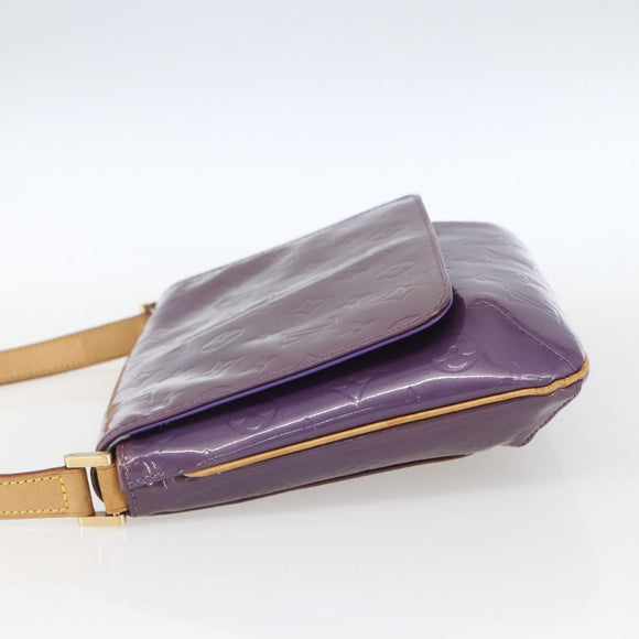 LOUIS VUITTON Monogram Vernis Thompson Street Bag Viole M91095 LV Auth 165882