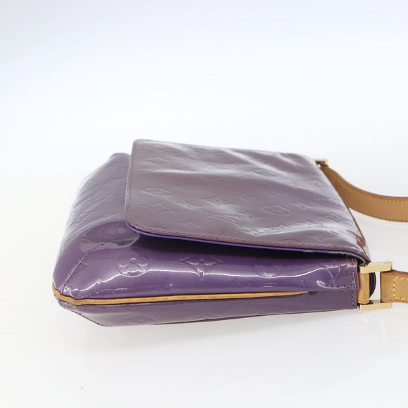 LOUIS VUITTON Monogram Vernis Thompson Street Bag Viole M91095 LV Auth 165882