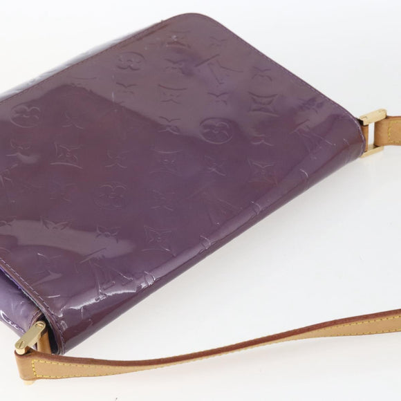 LOUIS VUITTON Monogram Vernis Thompson Street Bag Viole M91095 LV Auth 165882