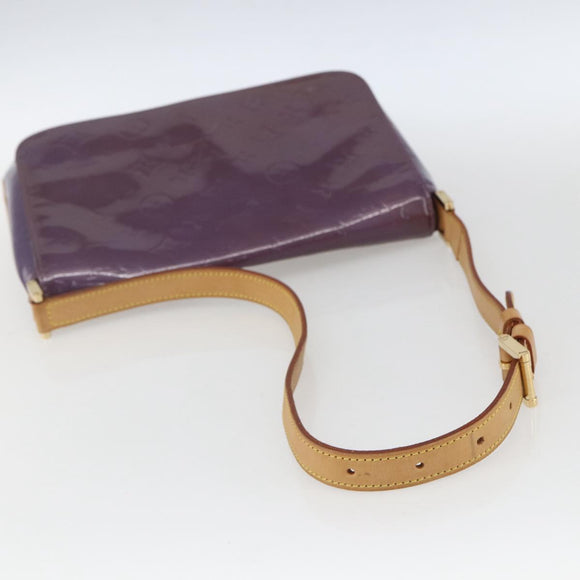 LOUIS VUITTON Monogram Vernis Thompson Street Bag Viole M91095 LV Auth 165882