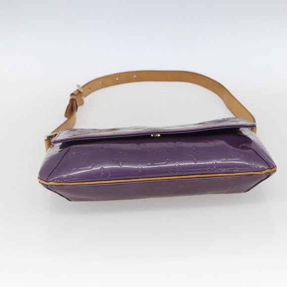 LOUIS VUITTON Monogram Vernis Thompson Street Bag Viole M91095 LV Auth 165882
