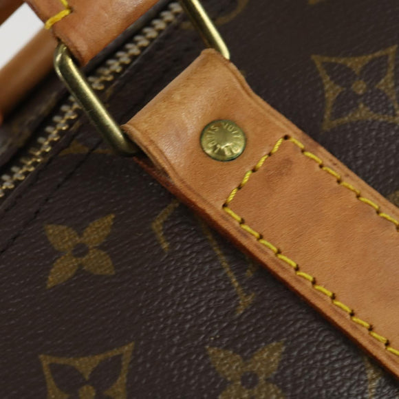LOUIS VUITTON Monogram Keepall 55 Boston Bag M41424 LV Auth 165885