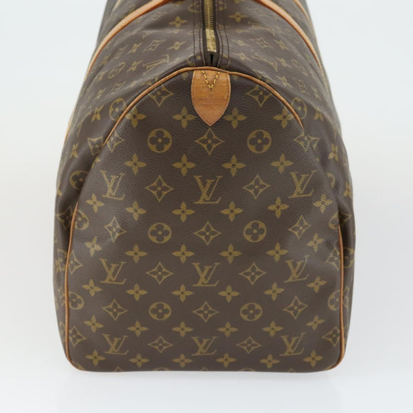 LOUIS VUITTON Monogram Keepall 55 Boston Bag M41424 LV Auth 165885