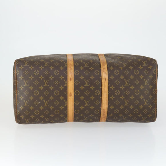 LOUIS VUITTON Monogram Keepall 55 Boston Bag M41424 LV Auth 165885