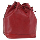 LOUIS VUITTON Epi Noe Shoulder Bag Red M44007 LV Auth 165889-1