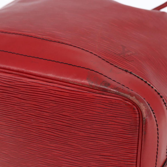LOUIS VUITTON Epi Noe Shoulder Bag Red M44007 LV Auth 165889