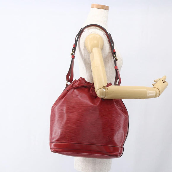 LOUIS VUITTON Epi Noe Shoulder Bag Red M44007 LV Auth 165889