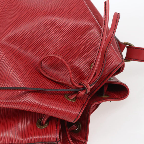 LOUIS VUITTON Epi Noe Shoulder Bag Red M44007 LV Auth 165889