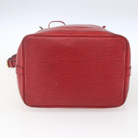 LOUIS VUITTON Epi Noe Shoulder Bag Red M44007 LV Auth 165889