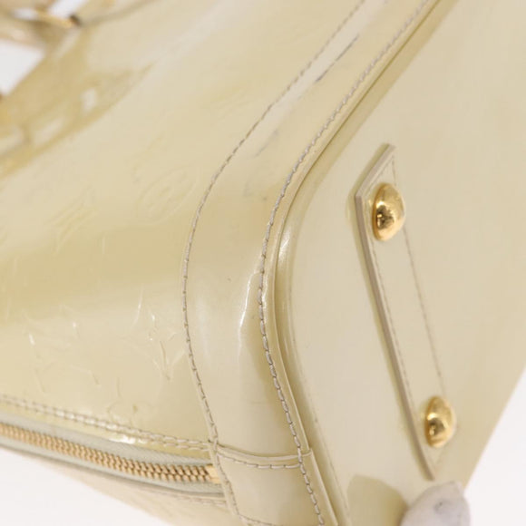LOUIS VUITTON Monogram Vernis Alma PM Hand Bag Broncorail M91445 LV Auth 165890