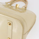 LOUIS VUITTON Monogram Vernis Alma PM Hand Bag Broncorail M91445 LV Auth 165890-11