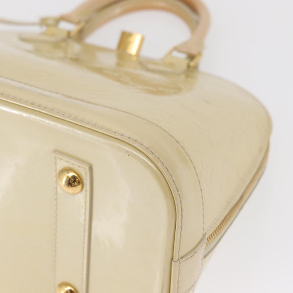 LOUIS VUITTON Monogram Vernis Alma PM Handtasche Broncorail M91445 LV Auth 165890