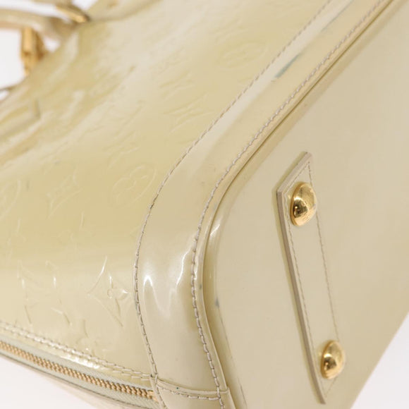 LOUIS VUITTON Monogram Vernis Alma PM Handtasche Broncorail M91445 LV Auth 165890
