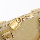 LOUIS VUITTON Monogram Vernis Alma PM Handtasche Broncorail M91445 LV Auth 165890-17
