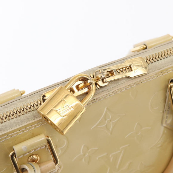 LOUIS VUITTON Monogram Vernis Alma PM Handtasche Broncorail M91445 LV Auth 165890