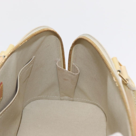 LOUIS VUITTON Monogram Vernis Alma PM Hand Bag Broncorail M91445 LV Auth 165890