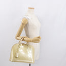 LOUIS VUITTON Monogram Vernis Alma PM Handtasche Broncorail M91445 LV Auth 165890-22