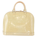 LOUIS VUITTON Monogram Vernis Alma PM Handtasche Broncorail M91445 LV Auth 165890-2