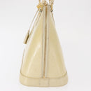 LOUIS VUITTON Monogram Vernis Alma PM Hand Bag Broncorail M91445 LV Auth 165890-4