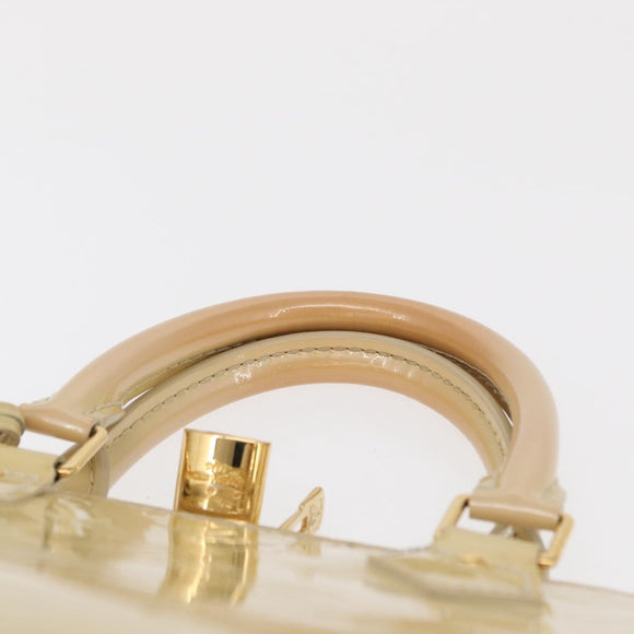 LOUIS VUITTON Monogram Vernis Alma PM Hand Bag Broncorail M91445 LV Auth 165890