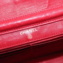 CHANEL COCO Mark Chain Shoulder Bag Patent leather Red Gold CC Auth 165902A-20