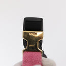FENDI Zucca Canvas Mini Mamma Baguette Shoulder Bag 2way Pink Gold Auth 165907SM-16