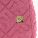 FENDI Zucca Canvas Mini Mamma Baguette Shoulder Bag 2way Pink Gold Auth 165907SM-19
