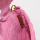 FENDI Zucca Canvas Mini Mamma Baguette Shoulder Bag 2way Pink Gold Auth 165907SM-23