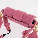 FENDI Zucca Canvas Mini Mamma Baguette Shoulder Bag 2way Pink Gold Auth 165907SM-6