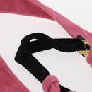 FENDI Zucca Canvas Mini Mamma Baguette Shoulder Bag 2way Pink Gold Auth 165907SM-8