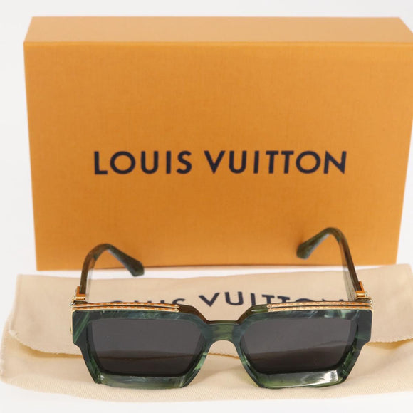 LOUIS VUITTON Millionaire Sunglasses plastic Green Z1167E LV Auth 165909SM