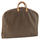 CELINE Macadam Canvas Garment Cover PVC Leather Brown Gold Auth 165913-1