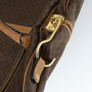 CELINE Macadam Canvas Garment Cover PVC Leather Brown Gold Auth 165913-16