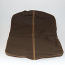 CELINE Macadam Canvas Garment Cover PVC Leather Brown Gold Auth 165913-18