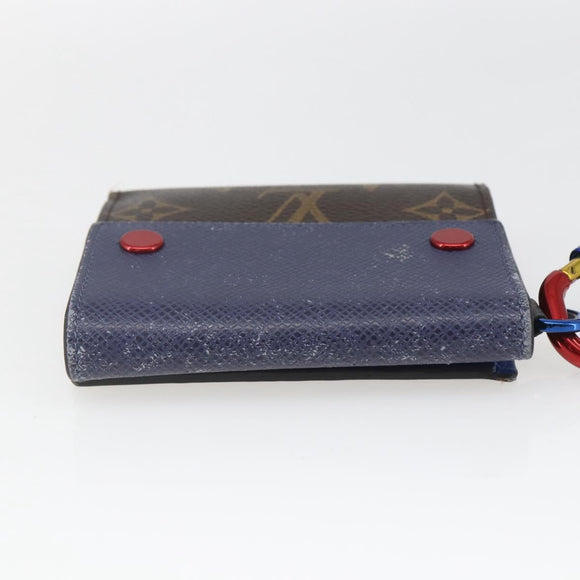 LOUIS VUITTON Taiga Compact Wallet M63041 LV Auth 165918