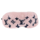 LOUIS VUITTON Mask Someille Eye Mask fur Pink R97454 LV Auth 165921SM-13
