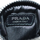 PRADA Telefoonhouder Nektasje Nylon Rood Zilver Auth 165922V-21